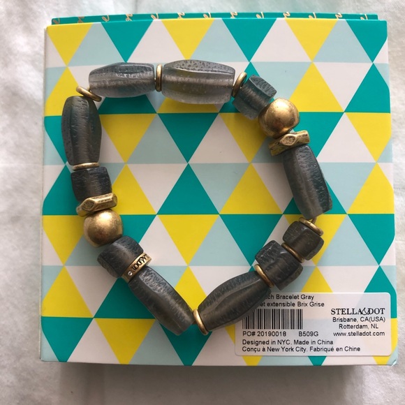 Stella & Dot Brix Bracelet - Grey - Picture 2 of 2